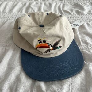 NWT Abercrombie & Fitch Guinness Cap - Tan and Blue